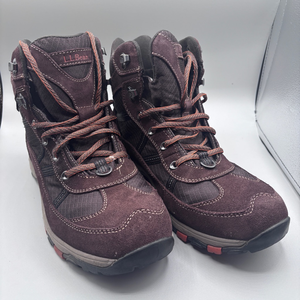 Ll Bean Tek 2.5 Brown Hiking Utility Lace Up Boot Mens 11 Medium Primaloft